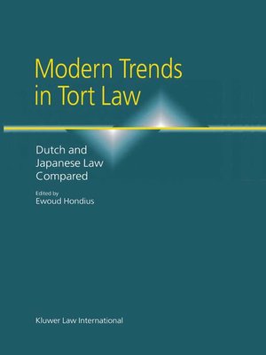 cover image of Modern Trends in Tort Law